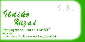 ildiko muzsi business card